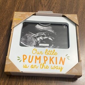 “5/$20” Our Little Pumpkin is on the Way frame for brand new baby!